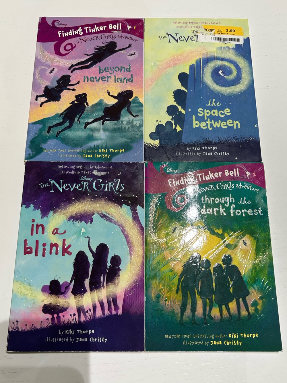 Disney’s The Never Girls Books 1 & 2 and Finding Tinkerbell Books 1 & 2